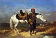 Arab or Arabic people and life. Orientalism oil paintings 585